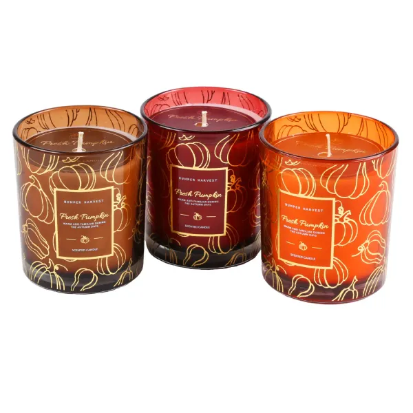 Stikla svece Cozy home 7x8cm AW26