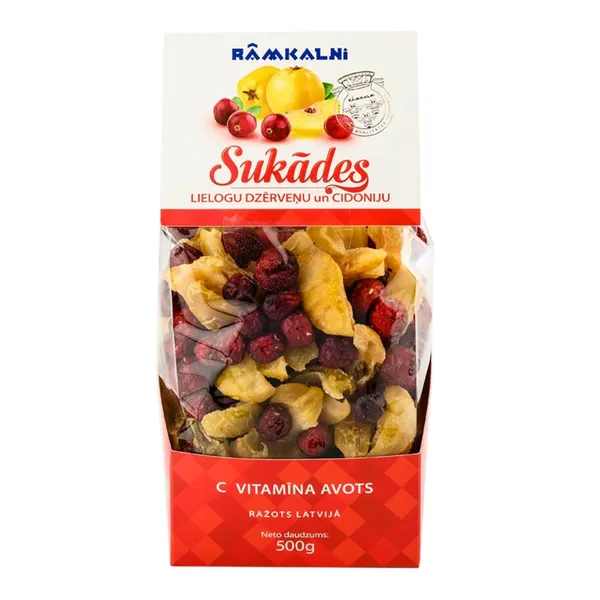Dzērveņu-cidoniju sukādes RĀMKALNI 500g