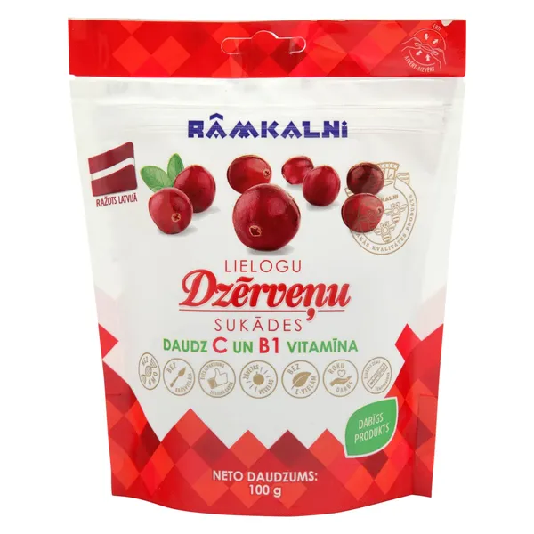 Lielogu dzērveņu sukādes RĀMKALNI 100g