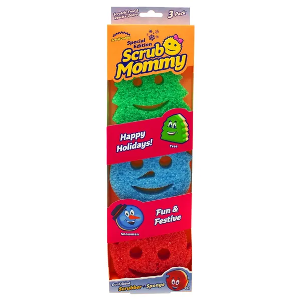 Sūkļi Scrub Daddy "Scrub Mommy Ziemassvētki" 3 gab. AW25