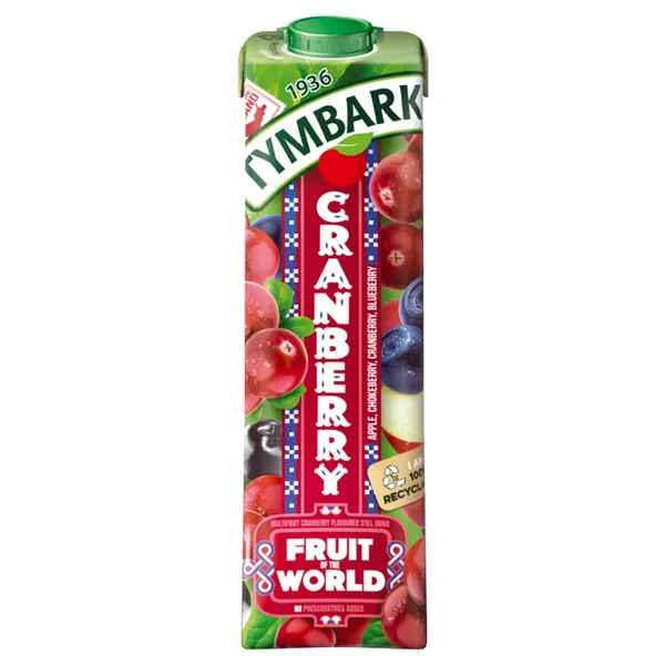 Sulas dzēriens Tymbark dzērveņu-ābolu-aroniju 1l