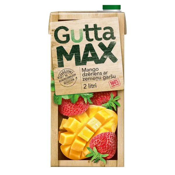Dzēriens mango-zemeņu Gutta Max 2l
