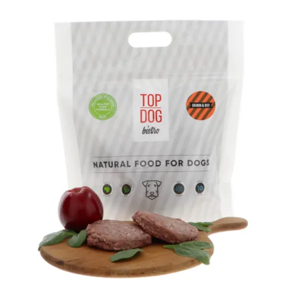 Suņu barība Top Dog Bistro ar lasi un liellopa gaļu 1,6kg