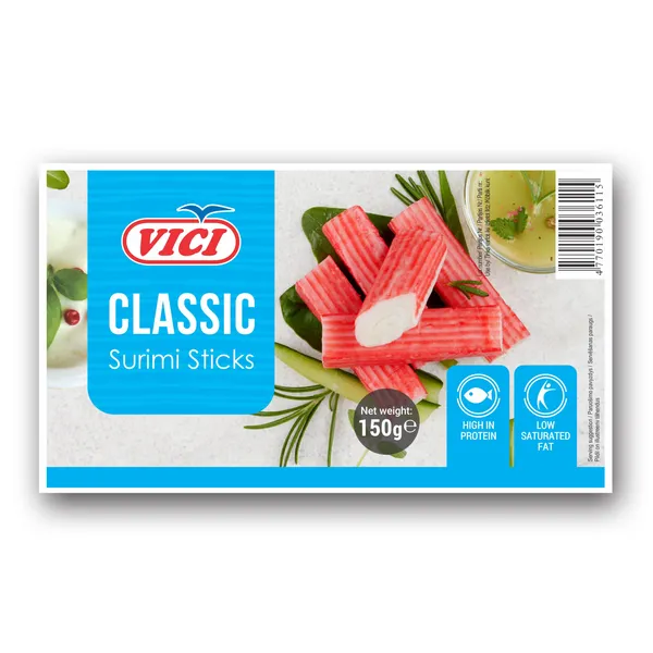 Surimi nūjiņas dzesētas Classic 150g, Viči