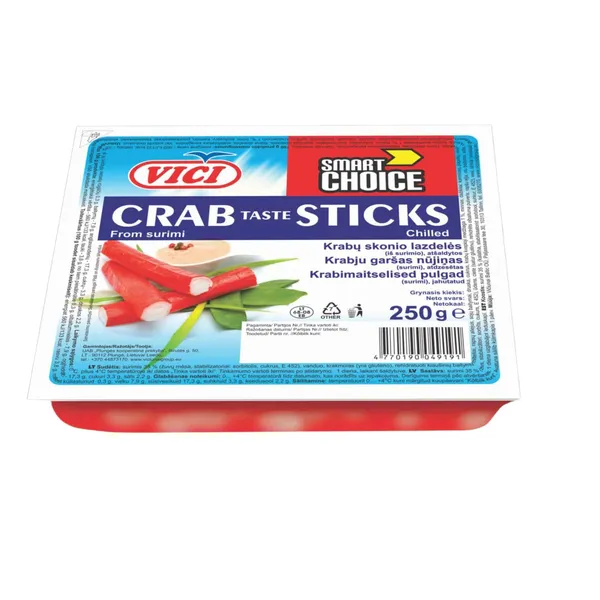 Surimi nūjiņas Viči smart choice dzesētas 250g