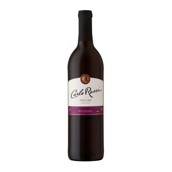 Sarkanvīns saldais Carlo Rossi saldais 9,5% 0,75l