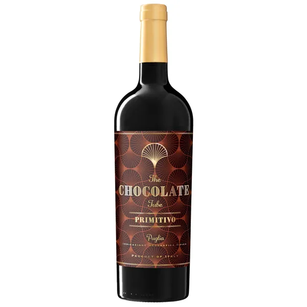 Sarkanvīns Chocolate Tube Primitivo 14,5% 0,75l