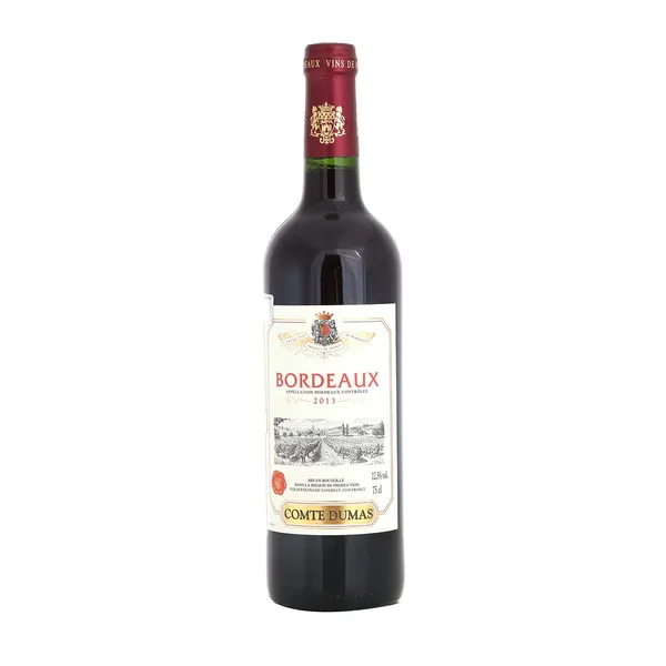 Sarkanvīns Comte Dumas Bordeaux Merlot 12,5% 0,75l