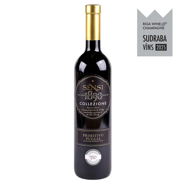 Sarkanvīns Selection by Rimi Primitivo Collezione 15% 0,75l, sauss
