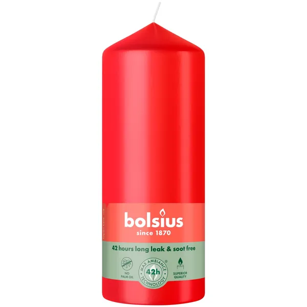 Svece Bolsius cilindriska sarkana 120/58mm