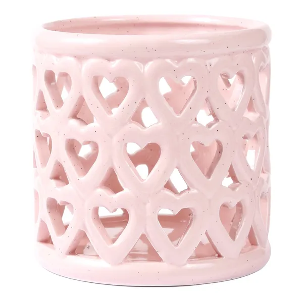 Svečturis Cozy Home keramika rozā SS26