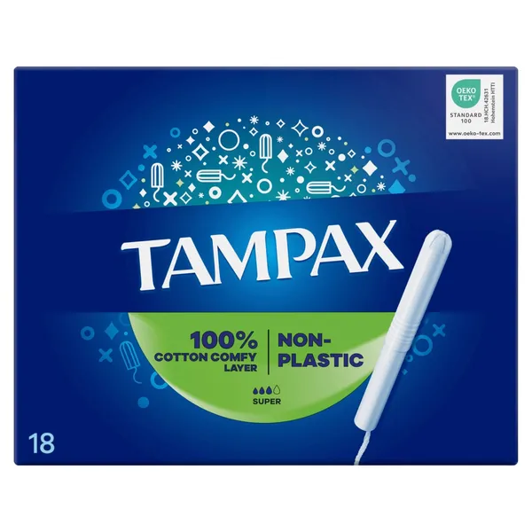 Tamponi TAMPAX Plastic Free Super 18gab.