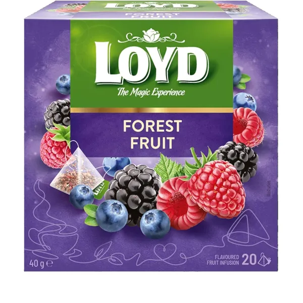 Tēja Loyd Pyramids ar augļu un meža ogu garšu 40g