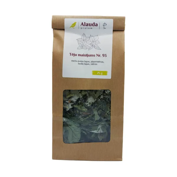 Tēja Pļavas ziedu meža aveņu lapas, piparmētras, lazdu lapas, nātres 25g