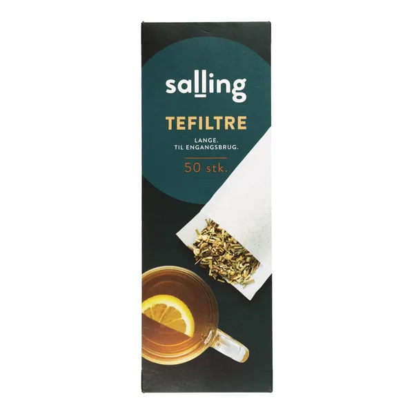 Tējas filtri Salling vienreizlietojami, balināti 50gab.