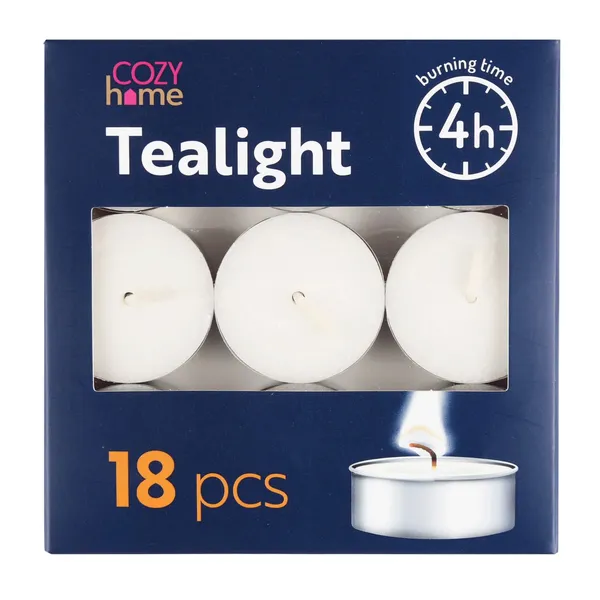 Tējas svece Cozy Home 18gab. 4h