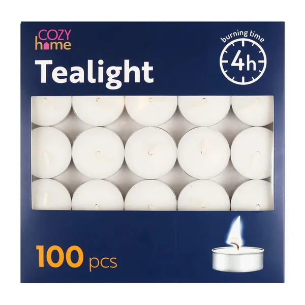Tējas svece Cozy Home100gab. 4h