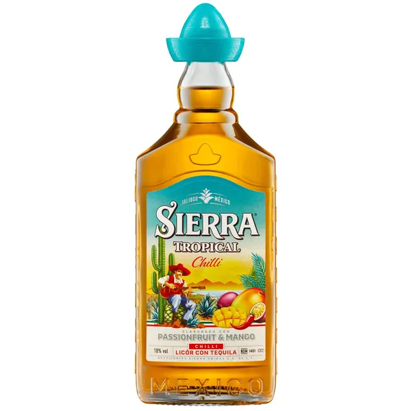 Tekilas liķieris Sierra Tropical Chilli 18% 0,5l