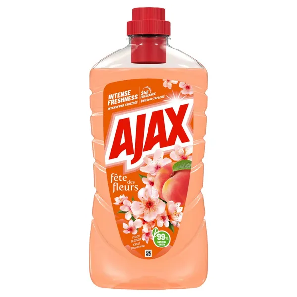 Tīrīšanas līdzeklis Ajax Peach Blossom mājsaimniecības virsmām 1l