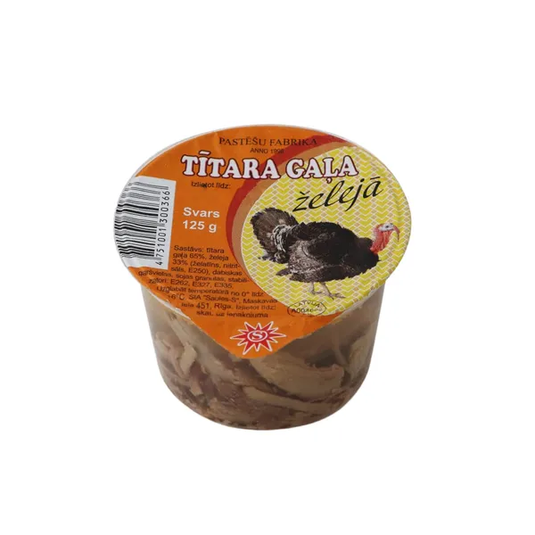 Tītara gaļa želejā 125g