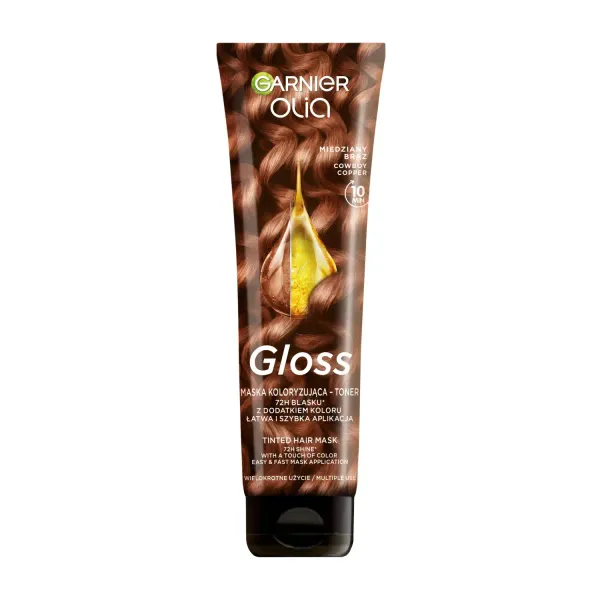 Tonējošā maska matiem Garnier Olia Gloss Toning Maple Brown 150ml