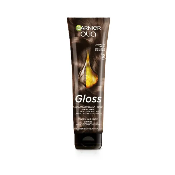 Tonējošā maska matiem Garnier Olia Gloss Toning Smoky Brown 150ml