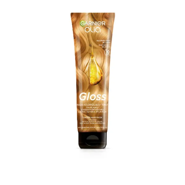 Tonējošā maska matiem Garnier Olia Gloss Toning Sunkissed Brown 150ml