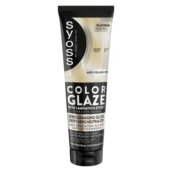 Tonējoša matu krāsa Syoss Color Glaze Platīns 130ml