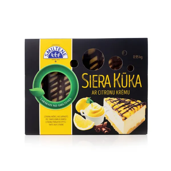 Torte Smiltene siera ar citronu krēmu 950g