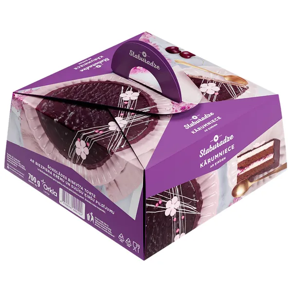 Torte Staburadze Kārumniece ar ķiršiem 700g