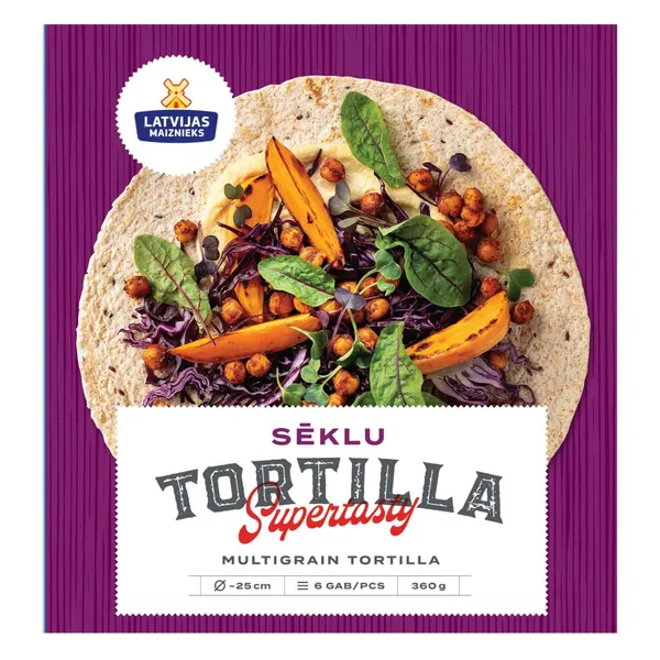 Tortilla Latvijas Maiznieks sēklu 360g
