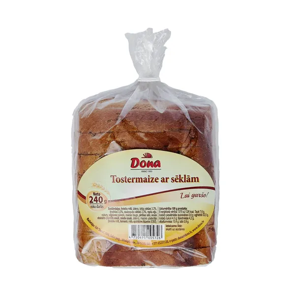 Tostermaize Dona ar sēklām 240g