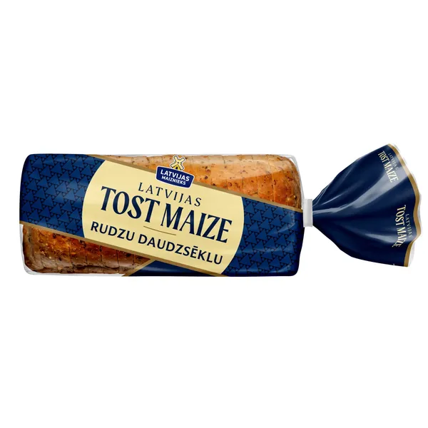 Tostermaize Latvijas Tost Maize rudzu, daudzsēklu 450g