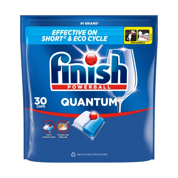 Trauku mazgāšanas tabletes Finish Quantum Fresh 30gab.