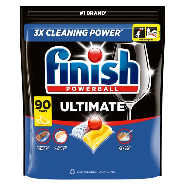 Trauku mazgāšanas tabletes Finish Ultimate Lemon 90gab.