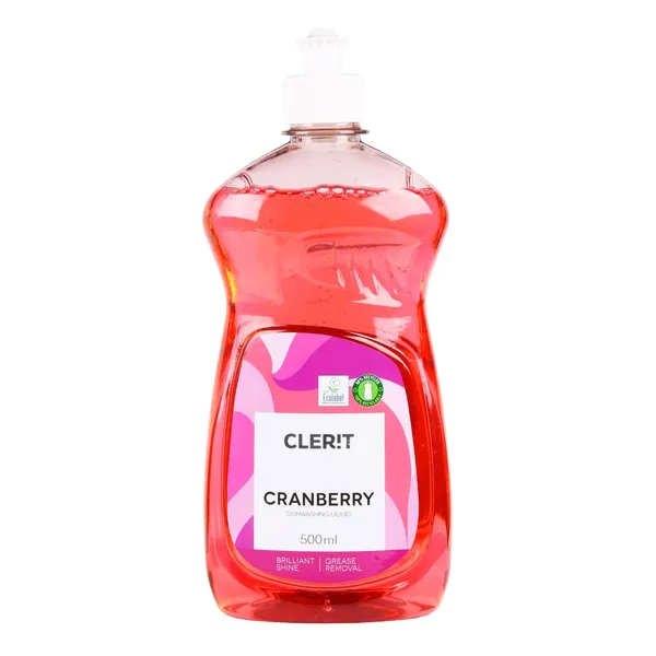 Trauku mazgāšanas līdzeklis Clerit ar dzērveņu aromātu 500ml