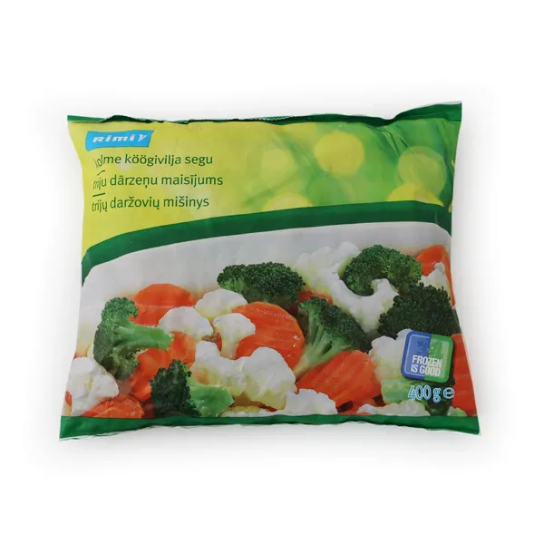 Triju dārzeņu maisījums Rimi ātri sasaldēts 400G