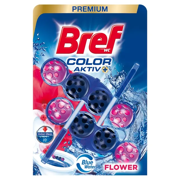 Tualetes tir. atsv. bref blue aktiv fresh flowers 2*50g