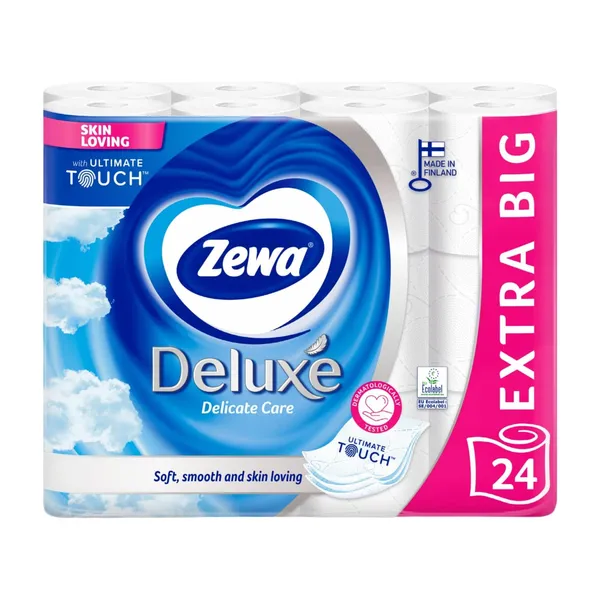 Tualetes papīrs Zewa deluxe pure white 24 ruļļī