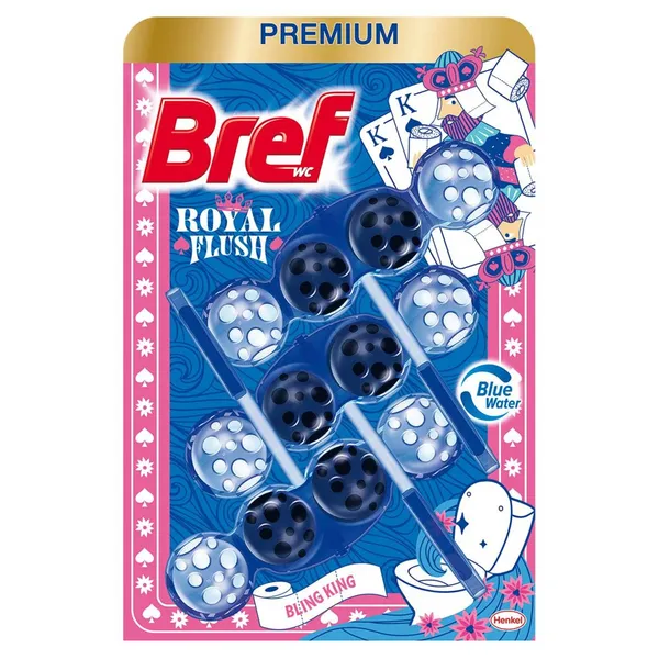 Tualetes tīrīšanas līdzeklis Bref Bling King 4x50g