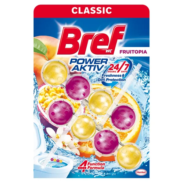 Tualetes tīrīšanas līdzeklis Bref Fruitopia 2x50g