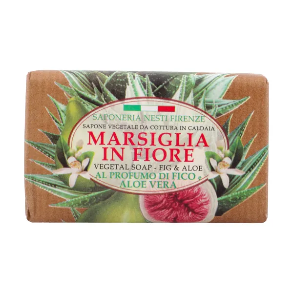 Tualetes ziepes Saponeria Nesti Marsiglia in fiore fig&aloe 125g