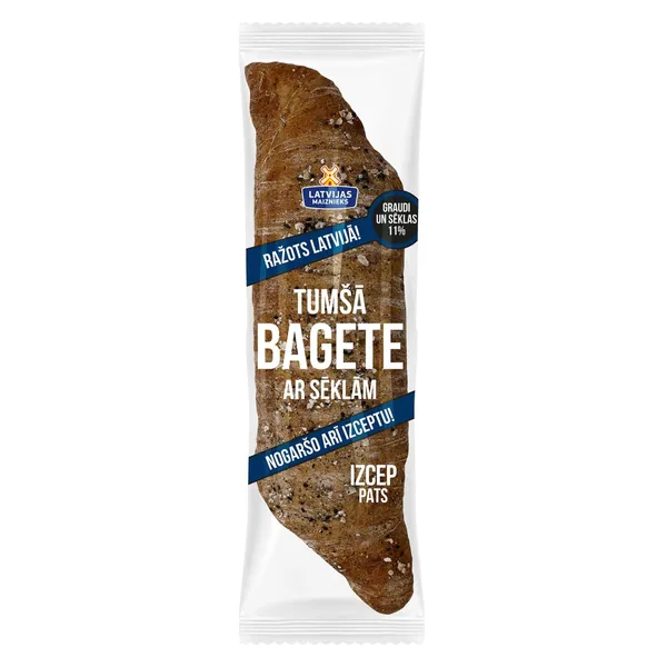 Tumšā bagete Izcep Pats ar sēklām 250g