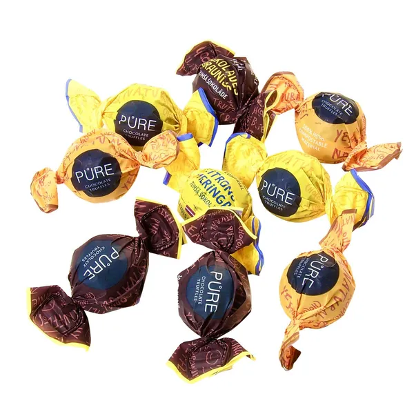 Tumšas šokolades trifeles Pure Asorti ar pildijumiem kg