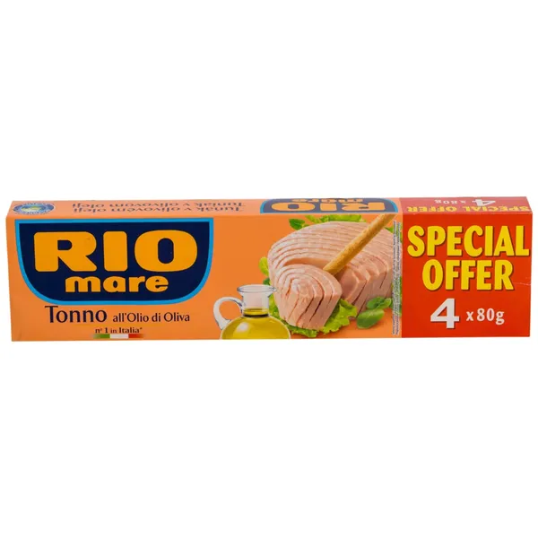 Tuncis Rio Mare olīveļļā 3+1 320g/208g