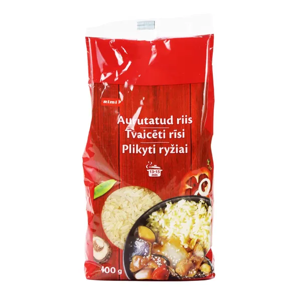 Tvaicētie rīsi Rimi 400g