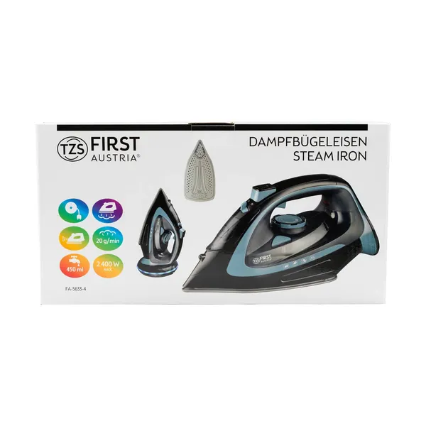 Tvaika gludeklis First Austria 450 ml 2200W AW25