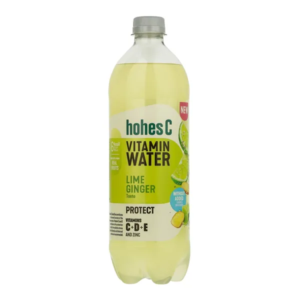 Ūdens Hohes C Protect ar laima un ingvera garšu, ar vitamīniem 0,75l