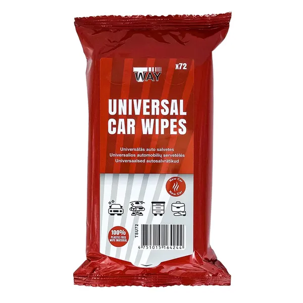 Universālas auto mitrās salvetes T-way 72 gab. AW26