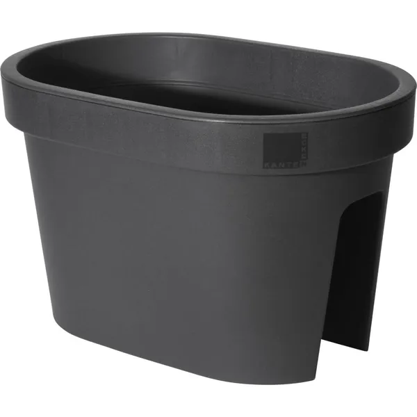 Uz malas liekams puķu pods, 27x4x25cm, melns SG26